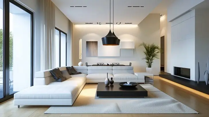 salon z aneksem kuchennym Wrocław _studio Barbara Kuziomko Wrocław