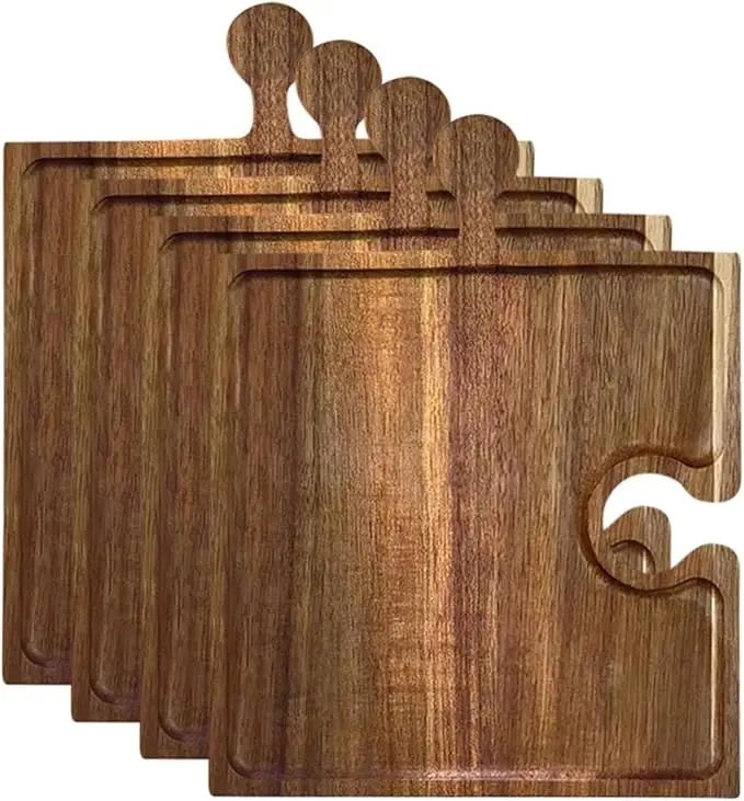 Drewniane puzzle, deska do serwowania