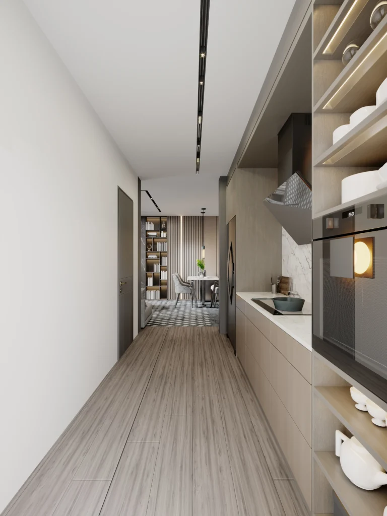 panele laminowane w kuchni Studio Barbara Kuziomko Wrocław